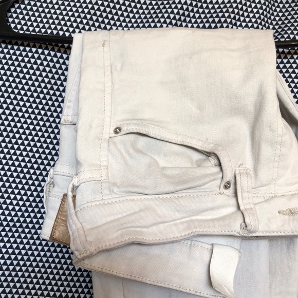 Beige Skinny Mid Rise Pants - Picture 6 of 7